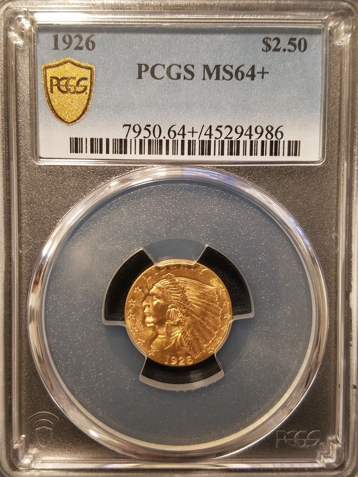 1892年 インド・バローダ パイサ PCGS MS64RB 最高グレード 1892