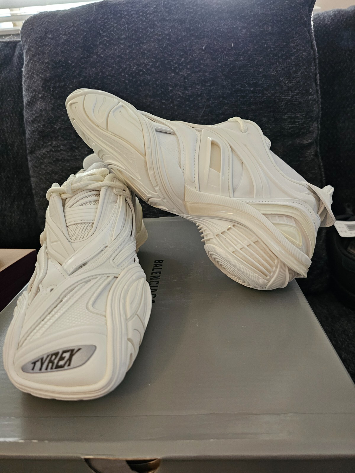 靴 BALENCIAGA Tyrex 36 24cm Size 36 (5.5)- New Balenciaga Tyrex Low White W with box | eBay