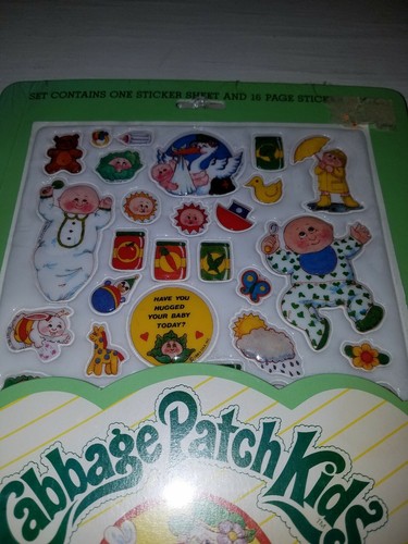 Vintage Cabbage Patch Kids Sticker Baby Book. New/ Sealed from 1983