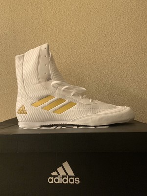 gold adidas boxing boots