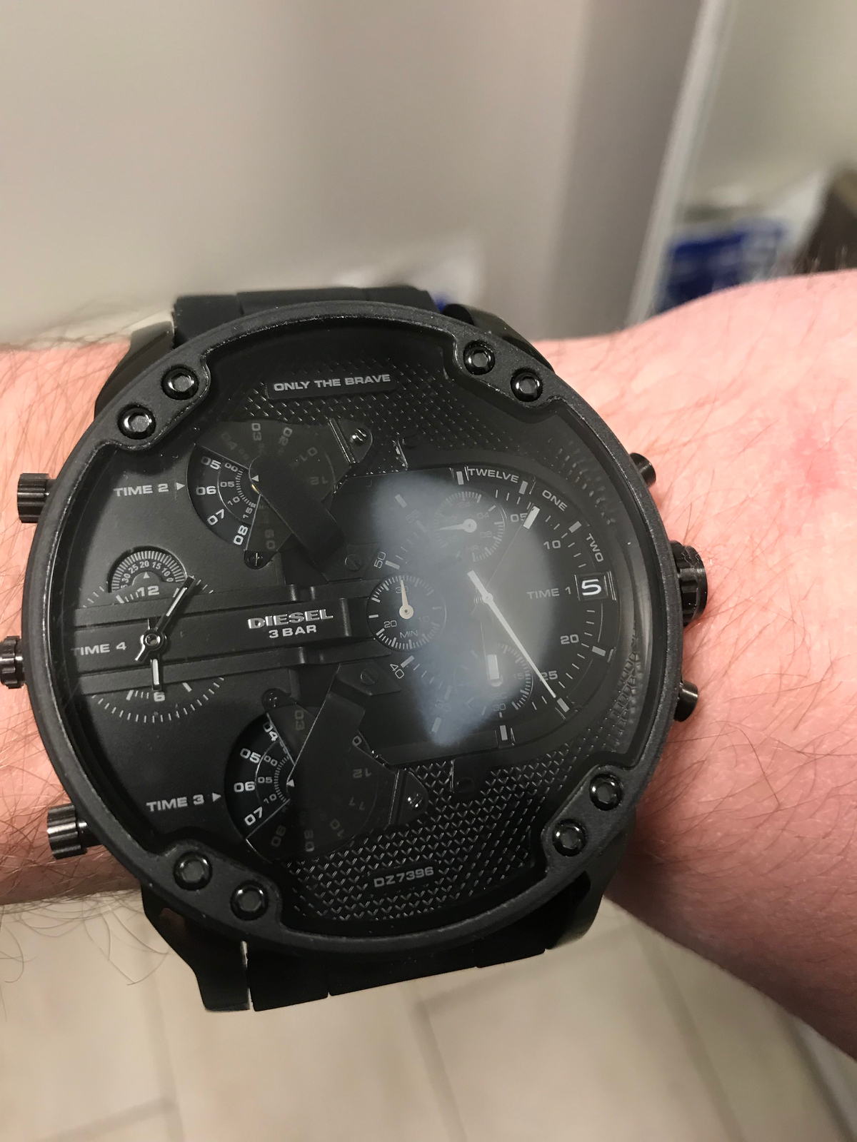 DIESEL DZ7396 BLACK MENS MR DADDY 2.0 57MM CHRONOGRAPH WATCH NEW ...