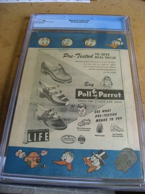 MARCH OF COMICS 41 CGC 8.0 DONALD DUCK UNCLE SCROOGE BARKS 1949 HIGH GRADE