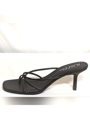 

WILD PAIR Женские черные босоножки без шнуровки Lolaa Square Toe Stiletto, Черный, 10011821100