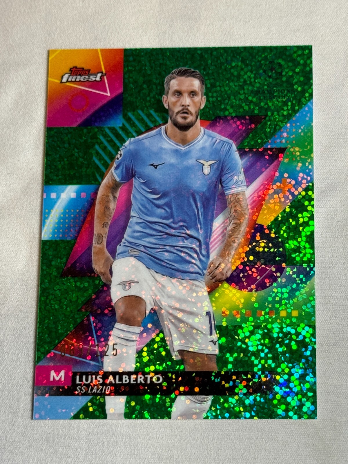 2023-24 Topps Finest UEFA Club Speckle Green Luis Alberto
