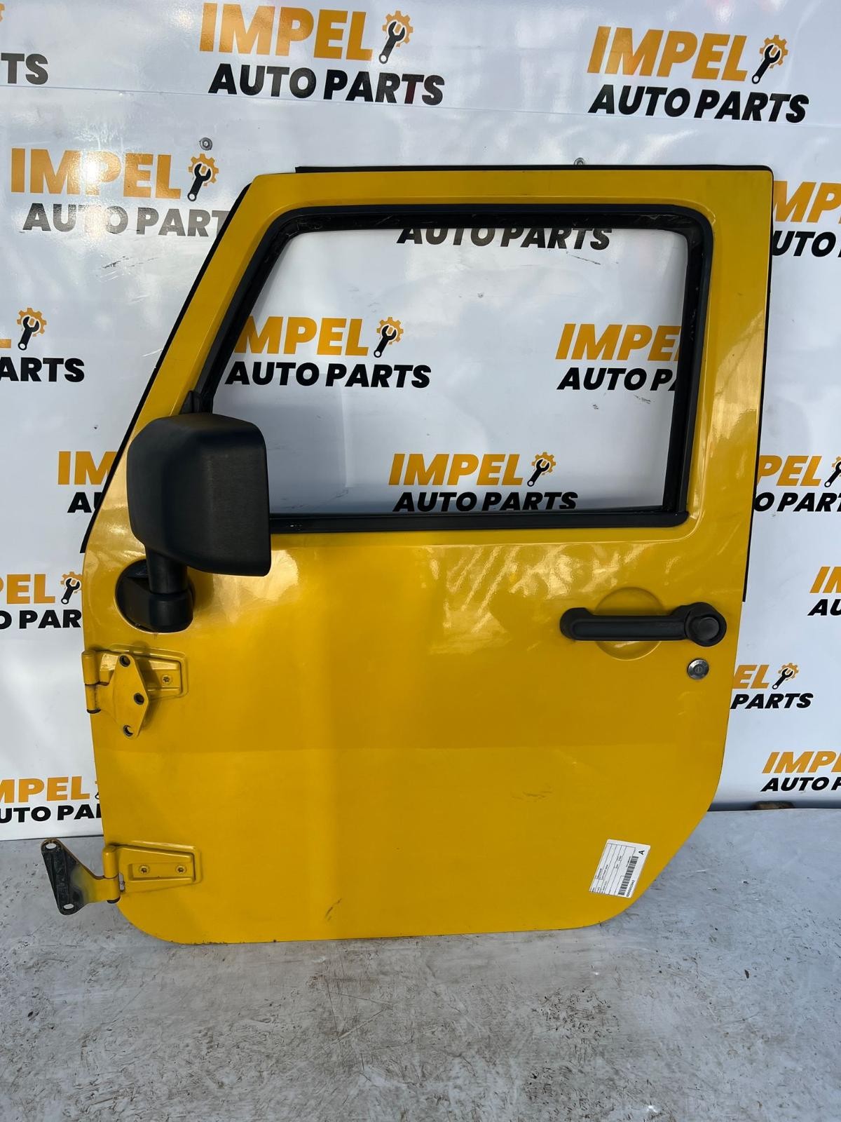 2009 Jeep Wrangler JK 03/2007-01/2011 LEFT FRONT DOOR YELLOW image 8