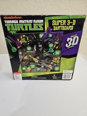NEW Nickelodeon Teenage Mutant Ninja Turtles Super 3D Dartboard Game TMNT