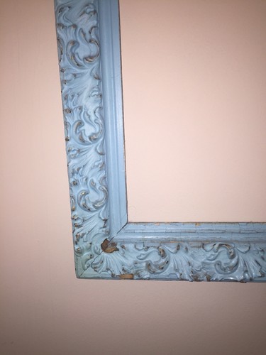 Architectural Salvage Wooden Painted Shabby Chic Ornate Picture Frame 32 X 26