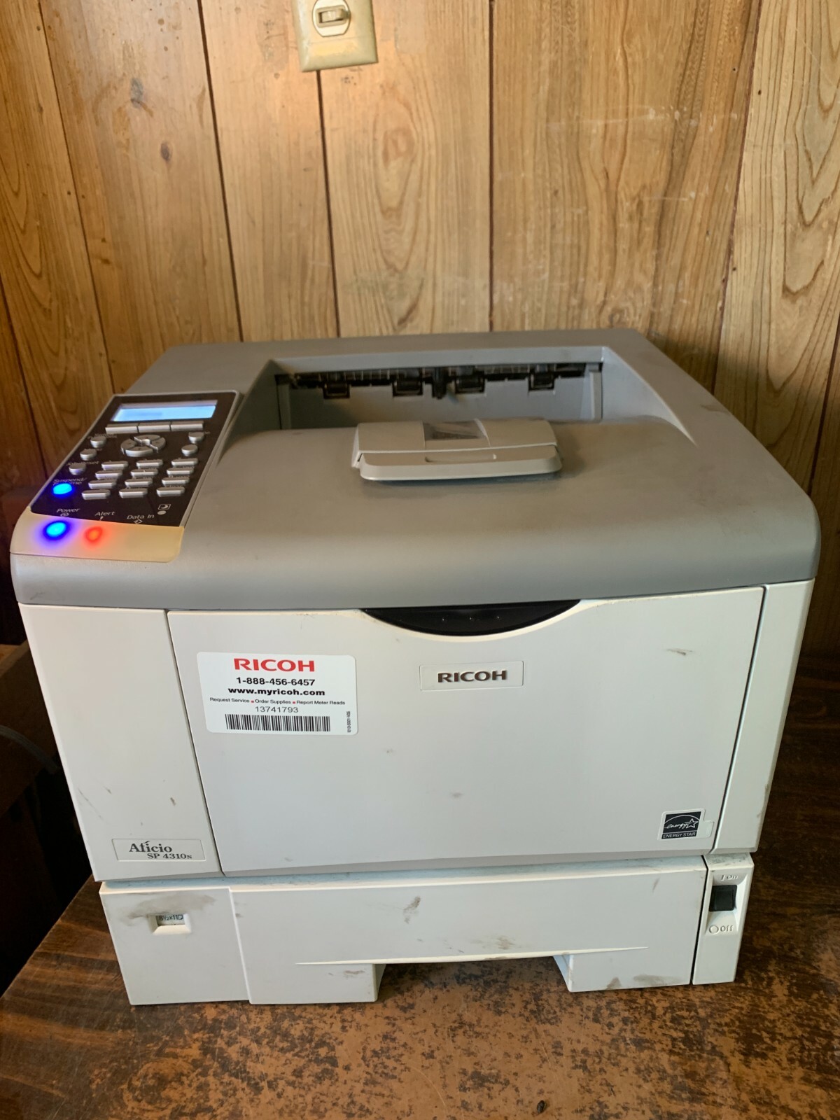 Used Ricoh Aficio SP4310N Laser Printer-Monochrome No toner