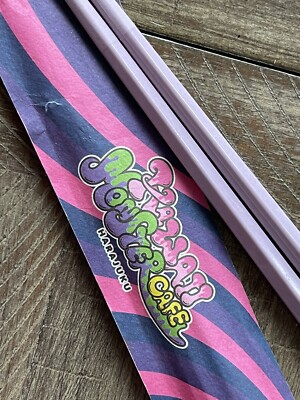 Purple Chopsticks set Kawaii Harajuku Monster Cafe Tokyo Japan