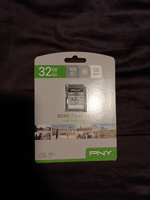 PNY SDHC Flash Card High Performance Class 10 32 GB 100 MB/s - New