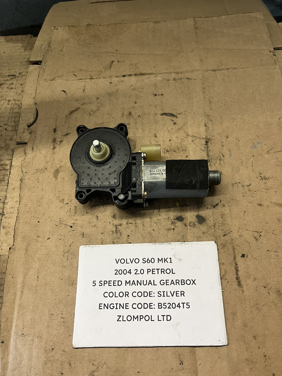 Volvo S60 Mk1 2004 2.0 Petrol - OS Front Window Motor Regulator 119970-XXX