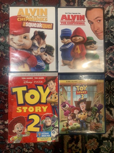 Toy Story 2 &3 Alvin And The Chipmunks Dvd Lot | eBay
