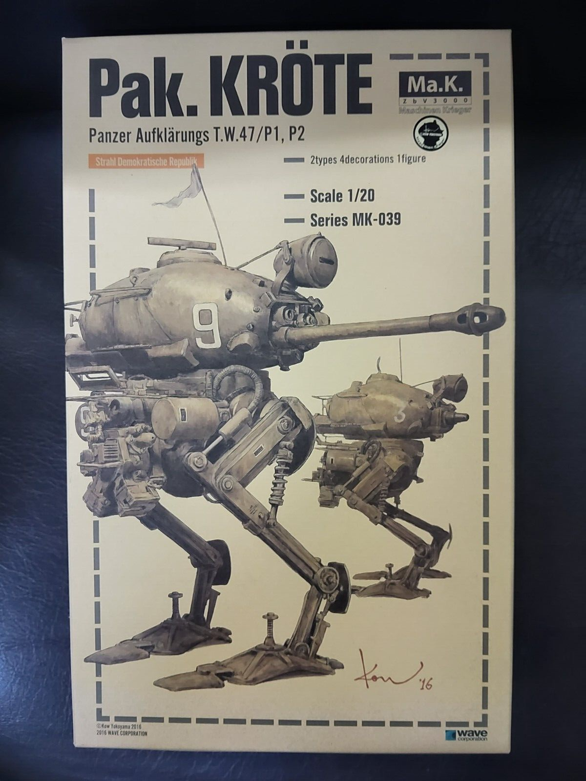 Pak. KRÖTE 1/20 MK-939 Wave 1/20 Pak. Krote Ma.K SF3D Maschinen Krieger Kow