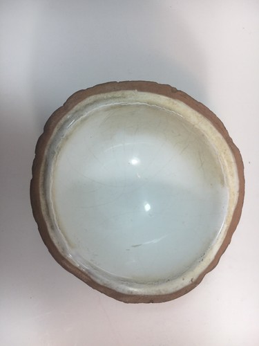 Ed Langbein Original Tiki Coconut Bowl Signed Italy 1950s MCM Mid Century Modern