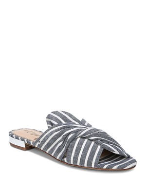 

SAM EDELMAN Женские синие шлепанцы с круглым носком металлик Darian SAM EDELMAN, Синий, F6751F7401