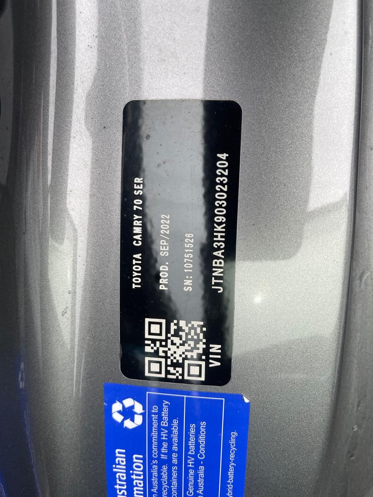 TOYOTA CAMRY XV70 09/2017-05/2024 LEFT FRONT HUB ASSEMBLY 2.5L HYBRID A25A-FXS - thumbnail 11