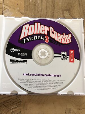 RollerCoaster Tycoon 3 for Windows PC DISC ONLY 2006 Atari