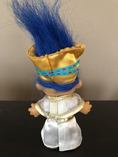 Nefertiti Troll Doll Blue Hair Egyptian Queen Luxor Hotel Russ Rare 5