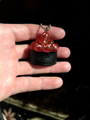 Sega Puyo Puyo Salmon Roe Caviar Sushi Keychain Gachapon