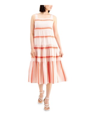 Женское платье TAYLOR Womens с маской для лица без рукавов и квадратным вырезом Миди для вечеринки Baby Doll