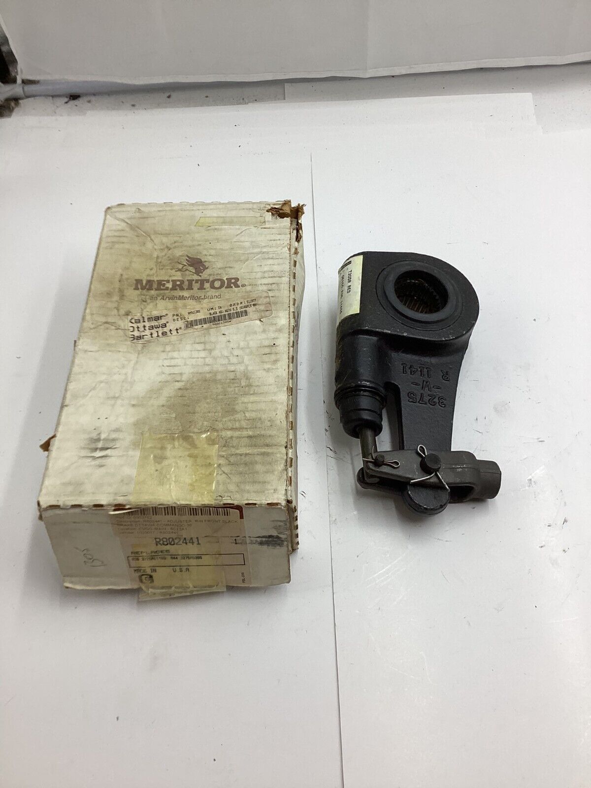 (QTY 1) Arvin Meritor 10 spline Slack Adjuster 1A 4 3275C1147 ( 3275-W-1141R ) (QTY 1) Arvin Meritor 10 spline Slack Adjuster 1A 4 3275C1147 ( 3275-W-1141R )