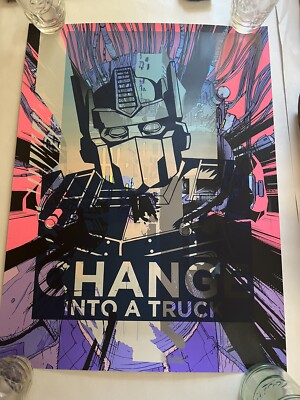 Nakatomi One of a kind test print Transformers Size 18 x 24 Inches Silk Screen