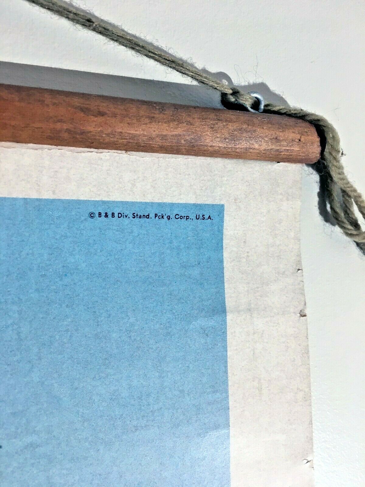 Vintage VTG Original Germany Souvenir Travel Poster B&B Div Stand Pck'g Corp