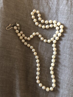 N81asdf Collana Di Perle Vintage