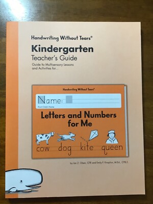 Learning Without Tears Kindergarten Teachers Guide NEW