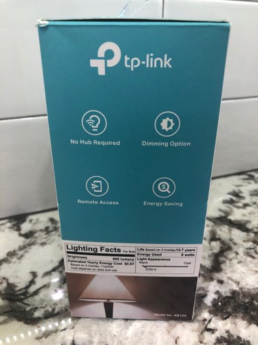 TP-LINK 50W Smart Wi-Fi LED Bulb with Dimmable White Light (KB100)