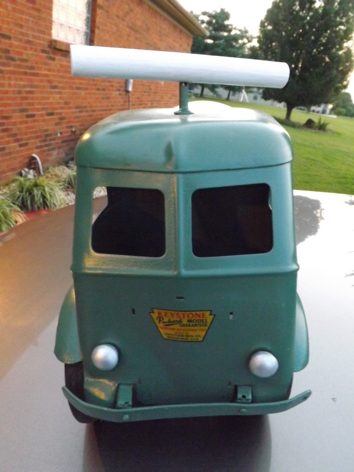 Vintage Restored Keystone Ride-On U.S. Army Truck Pressed Steel Large Packard