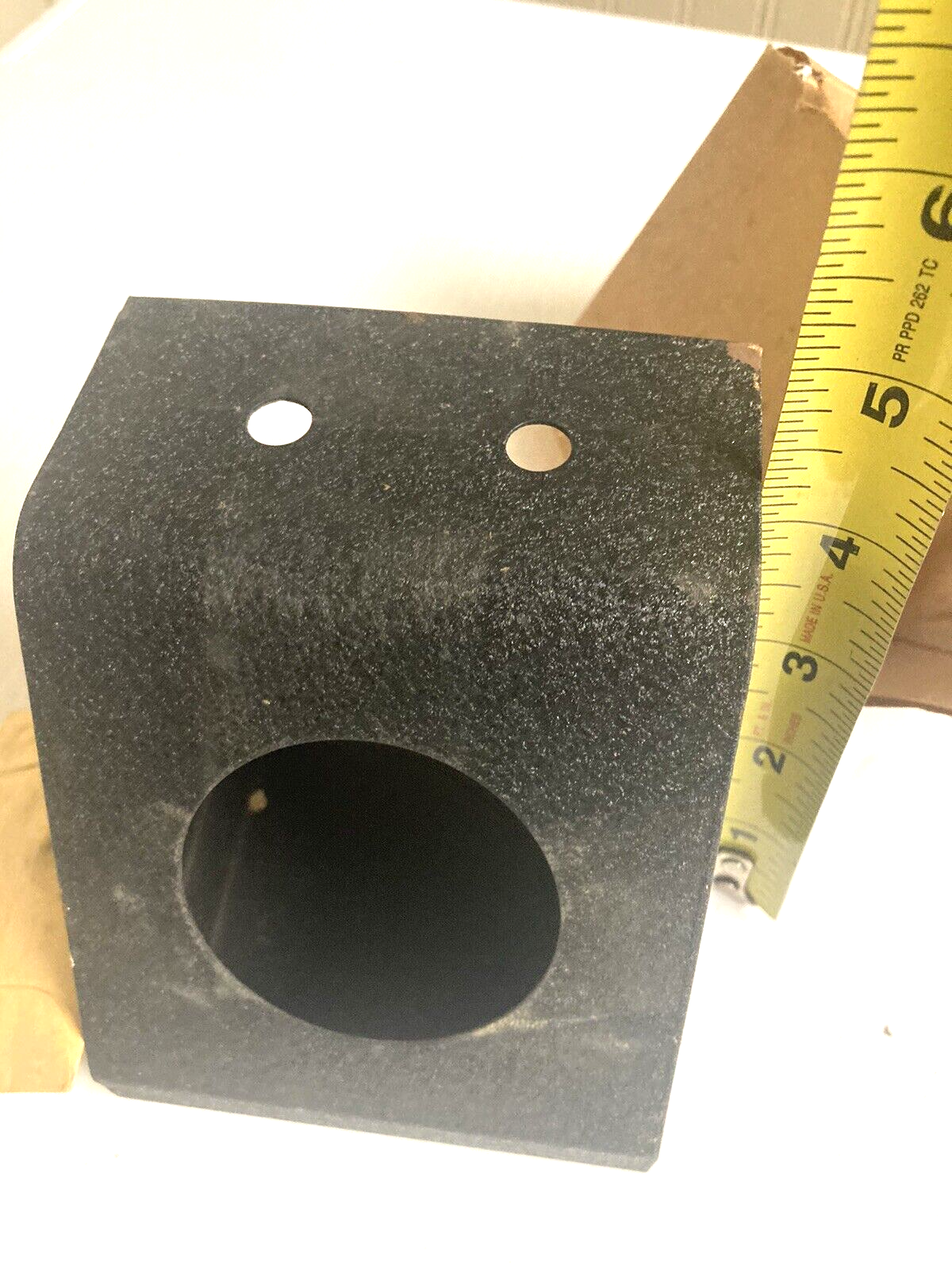 BUD CASE FOR 2 INCH METER - NOS - BLACK CRACKLE FROM HAM RADIO ESTATE FOR VOLTS