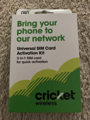 Cricket Wireless $40 Refill Card + Universal Sim Card Activation Kit