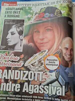 Barbra Streisand, Clint Eastwood,Drew Barrymore,Presley Hungarian magazine 2024