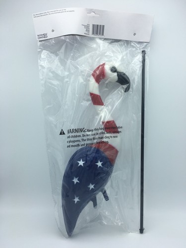 Patriotic Flamingo NEW Red White Blue Lawn Ornament Independence Election Decor