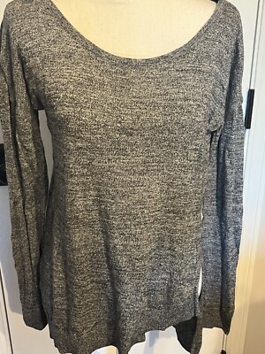 Womens Express Black And White Asymmetrical Top Size M
