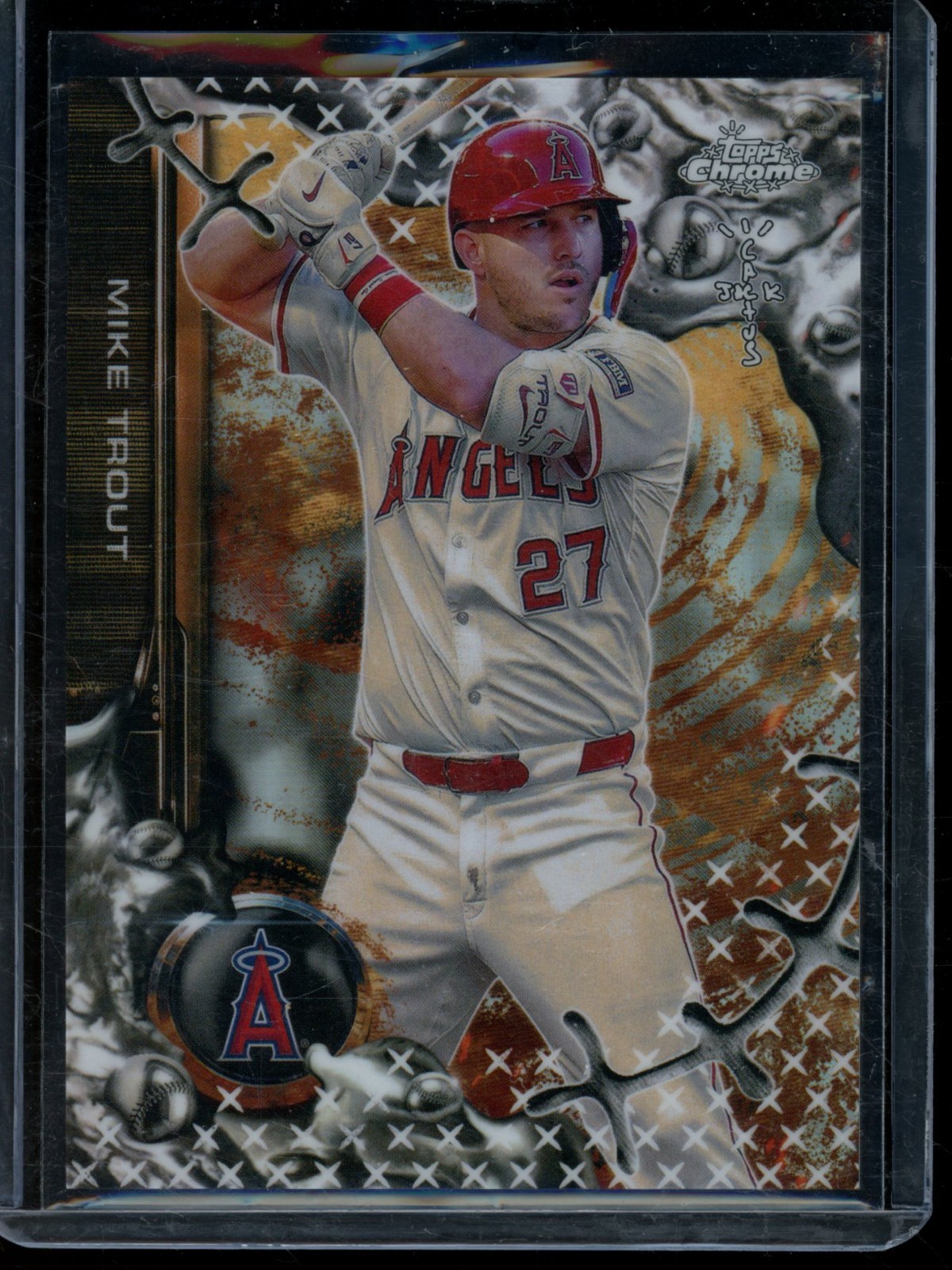 2025 Topps Chrome Cactus Jack Mike Trout #27 Fanatics