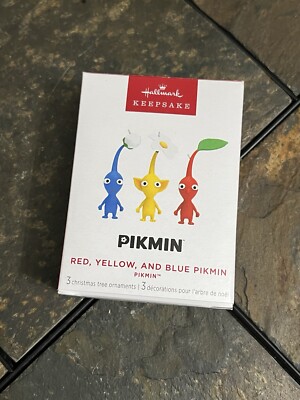 Hallmark Keepsake - Red, Yellow and Blue Pikmin - 2024 **NEW / FREE SHIPPING**