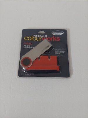 Faberware 2 Stage Flip Grip Knife Sharpener Red