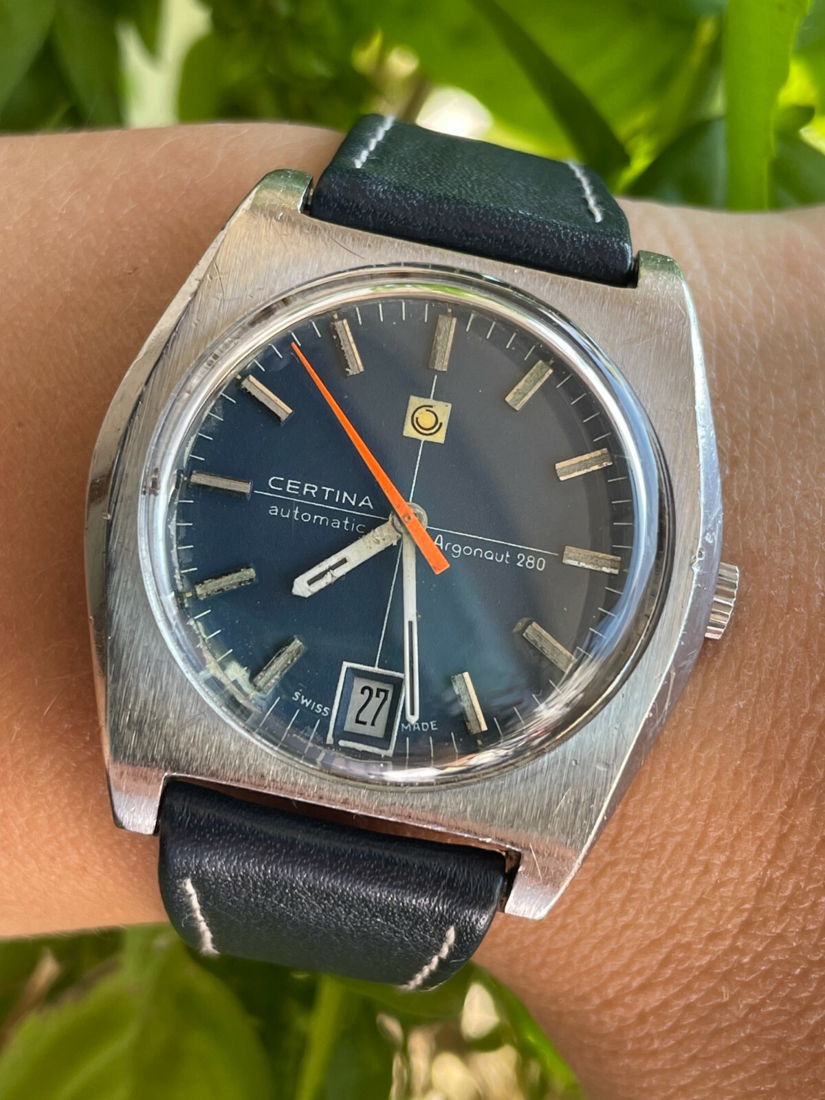CERTINA WATCH 5801 280 ARGONAUT 280 AUTOMATIC BLUE DIAL MENS 37mm SWISS.SERVICED eBay