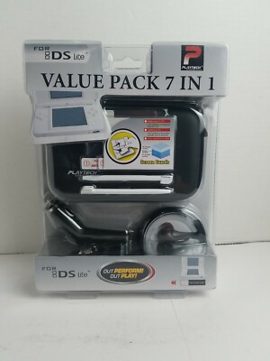 Playtech 7 in 1 Value Pack for Nintendo DS Lite ~ Black ~ Sealed