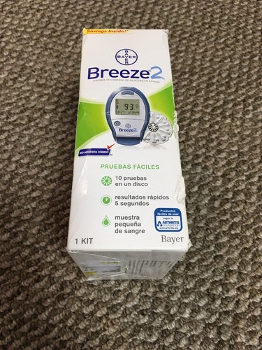 Bayer Breeze 2 Blood Glucose Monitoring System 1440D exp 3/20 Sealed/New