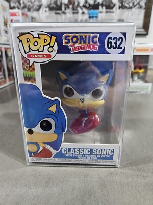 Sonic the Hedgehog Funko Pop Games : Classic Running Sonic #632 W/ Protector 