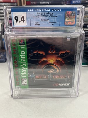 CGC 9.4 A++ Mortal Kombat 4 Greatest Hits (Sony Playstation 1 PS1, 1997) Sealed