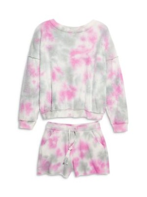 

Женский розовый свитшот FREE PEOPLE Tie Dye Размер