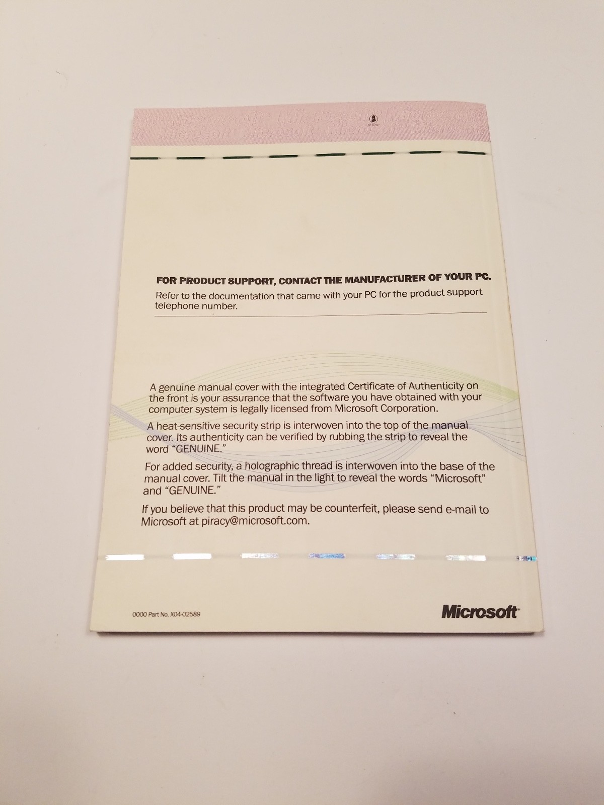 Microsoft Windows 98 SE Manual w/COA and Product Key NO CD