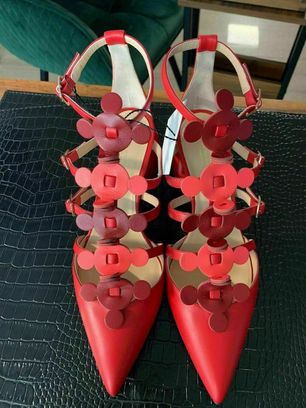 ANYA HINDMARCH ANYA HINDMARCH CAGE SANDAL POINTY APEX PUMP SANDALEN MULES FLATS SHOES SCHUHE 37