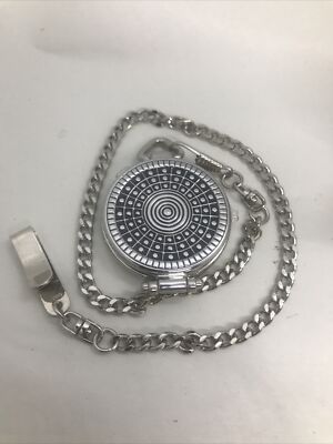 Unique Milan Quartz Pocket Watch MLN840 12inch Chain w/ Pocket Clip New Battery 