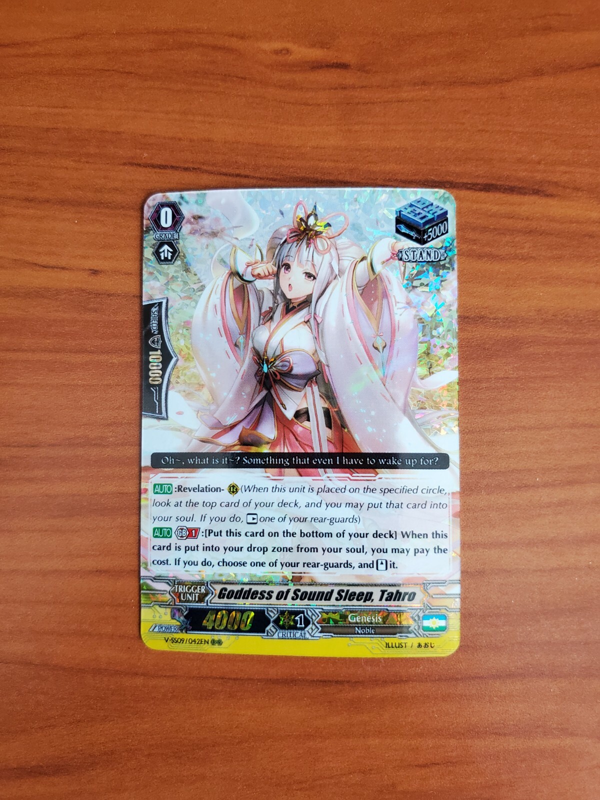 Cardfight Revival Selection - Goddess of Sound Sleep, Tahro