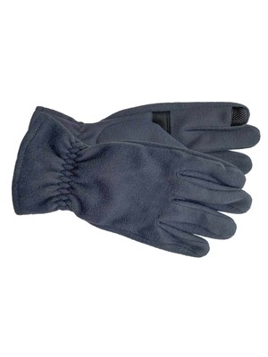 GLOVES INTERNATIONAL Мужские темно-серые флисовые перчатки без шнуровки S\M